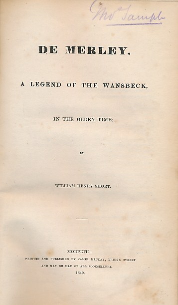 De Merley. A Legend of the Wansbeck, in the Olden Time