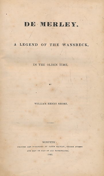 De Merley. A Legend of the Wansbeck, in the Olden Time