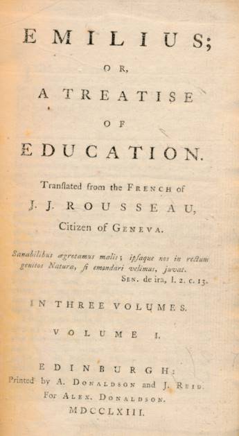 Emilius; or, a Treatise of Education. Volume I.