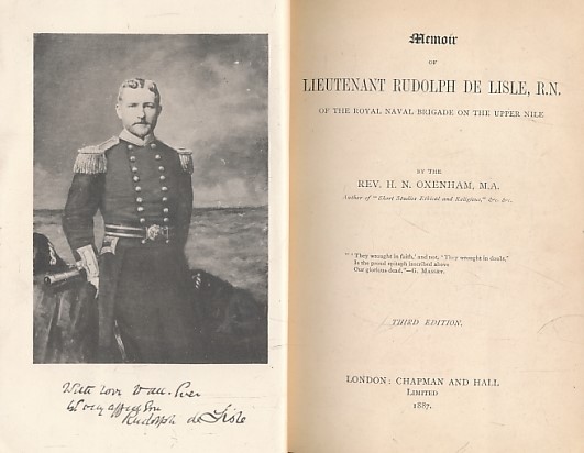 Memoir of Lieutenant Rudolph de Lisle RN of the Royal Naval Brigade on the Upper Nile