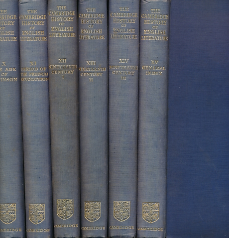 The Cambridge History of English Literature. 15 volume set