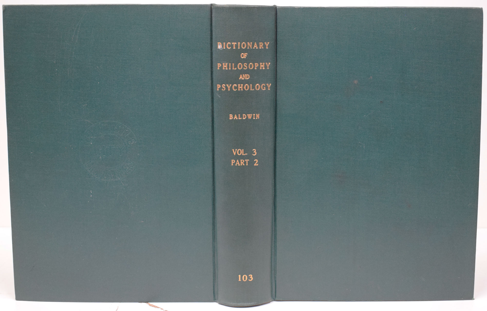 Dictionary of Philosophy and Psychology. Vol. III. Part II: Bibliography of Philosophy, Psychology and Cognate Subjects