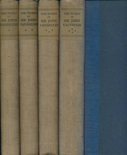 The Complete Works of Sir John Vanbrugh. 4 volume set. Limited edition.