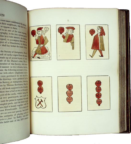 Researches into the History of Playing Cards: With Illustrations of the Origin of Printing and Engraving on Wood. Limited edition.