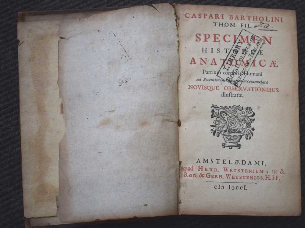 Specimen Historiae Anatomicae Partium Corporis Humani Ad Recventiorum  Mentum Accomodatarae Novisque Observationibus Illustratae
