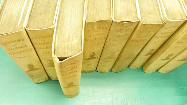 The Letters of Horace Walpole, Fourth Earl of Orford. Nine Volume Set.  Limited Edition.