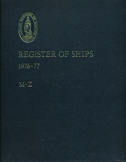 Register of Ships. 1976-77. 2 volume set