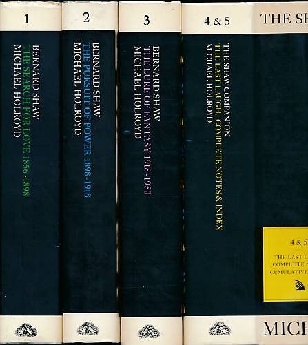 Bernard Shaw. 4 volume set. (5 volumes bound as 4). Signed copy.