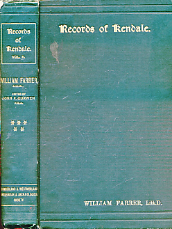 Records Relating to the Barony of Kendale. Vol 2 only.  Cumberland and Westmorland Antiquarian and Archaeological Society Record Series Vol V.