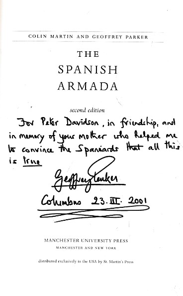 The Spanish Armada. Signed copy.