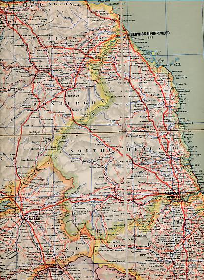 Perrier Motor Map. England.