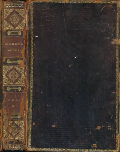 The Works of Robert Burns. Volume III - Poems. Allason edition. 1819.