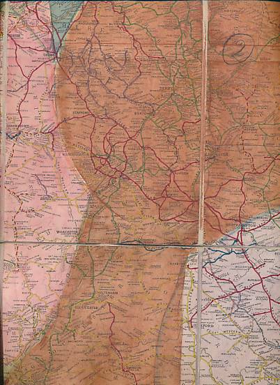 Official Railway Map of England & Wales, 1920.