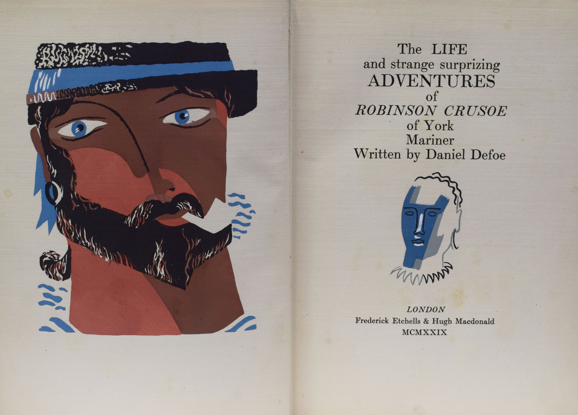 The Life and Strange Surprising Adventures of Robinson Crusoe, of York, Mariner. Etchells limited edition.