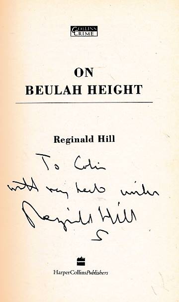 On Beulah Height. Dalziel and Pascoe. Signed copy