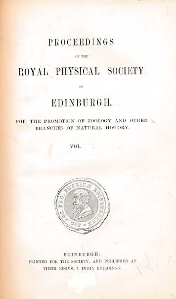 Proceedings of the Royal Physical Society of Edinburgh. Volume XVII. 1906-1909.