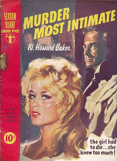 Murder Most Intimate. The Sexton Blake Library No 402.