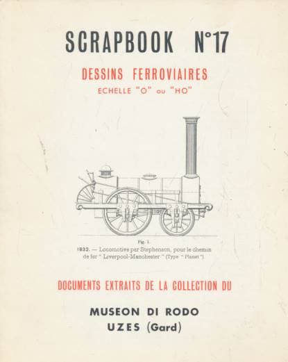 Scrapbook N 17. Dessins Ferroviaires Echelle "0" ou "H0".