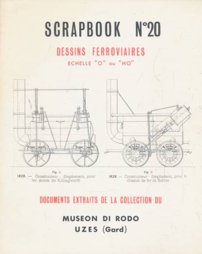 Scrapbook N 20. Dessins Ferroviaires Echelle "0" ou "H0".