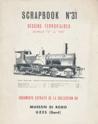 Scrapbook N 31. Dessins Ferroviaires Echelle "0" ou "H0".