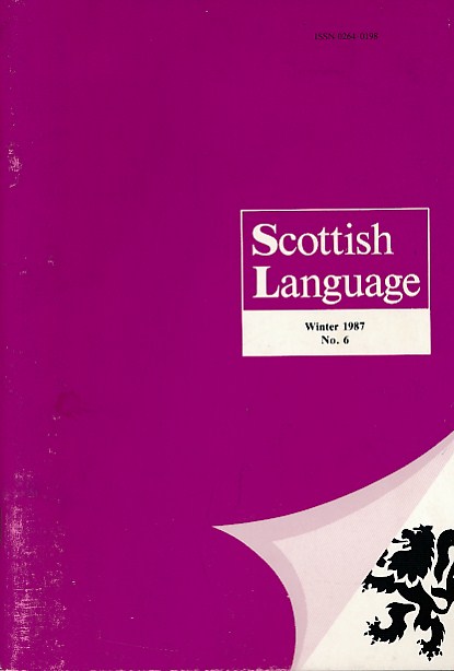 Scottish Language. No 6. Autumn 1987.