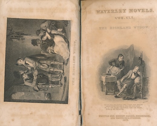 SCOTT, WALTER - Chronicles of the Canongate + the Highland Widow + the Two Drovers + My Aunt Margaret's Mirror + the Tapestried Chamber + Death of the Laird's Jock. Cadell 1832 Waverley Novels, Volume XLI