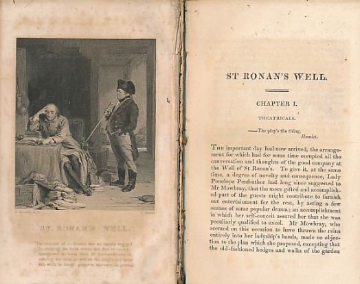 SCOTT, WALTER - St Ronan's Well Part II. Cadell 1832 Waverley Novels, Volume XXXIV