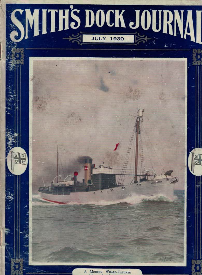 Smith's Dock Journal. Volume 11. No 77. July 1930.