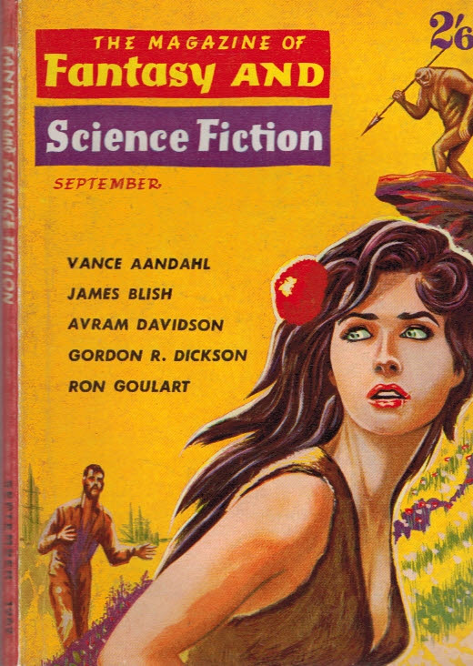 The Magazine of Fantasy and Science Fiction. Volume 3 No 10. September 1962.