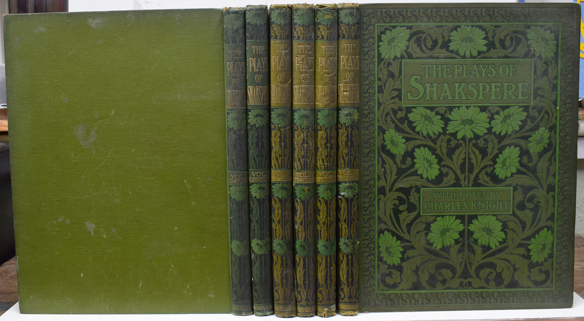 The Plays of William Shakspere [Shakespeare]. 6 volume set. Virtue edition.