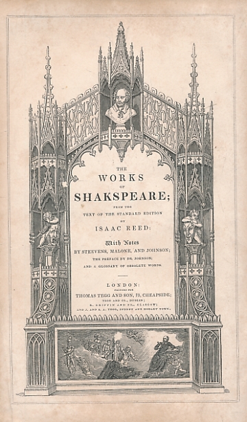 The Works of Shakspeare; From the Text of the Standard Edition. Tegg edition.