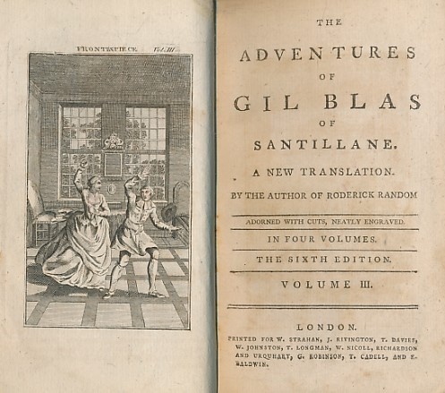 SMOLLETT, TOBIAS - The Adventures of Gil Blas of Santillane. Volume III