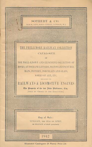 SOTHEBY - The Phillimore Railway Collection. 28th April 1942
