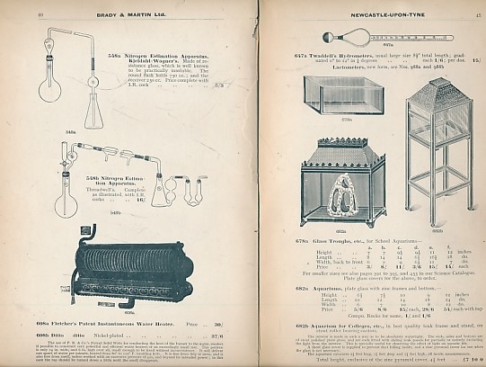 Supplement Scientific Apparatus Catalogue. 1911.