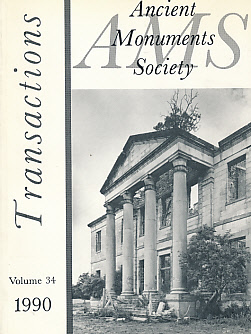 Transactions of the Ancient Monuments Society. Volume 34. 1990.