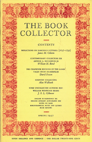 The Book Collector. Volume 6. No. 1. Spring 1957.