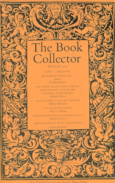 The Book Collector. Volume 28. No. 4. Winter 1979.