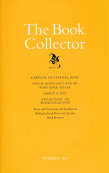The Book Collector. Volume 46. No. 2. Summer 1997.