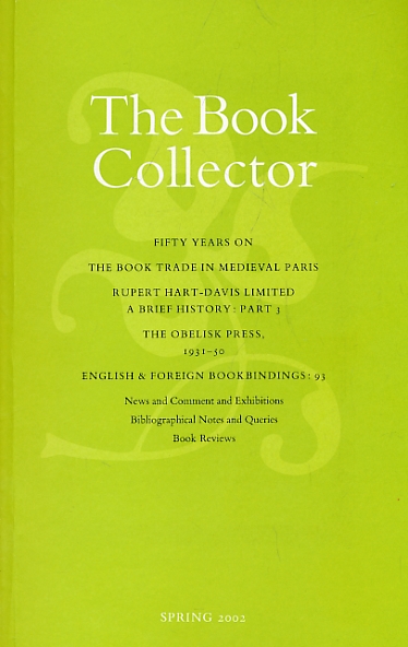 The Book Collector. Volume 51. No. 1. Spring 2002. Fifty Years On.