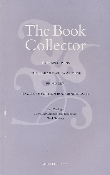 The Book Collector. Volume 55. No. 4. Winter 2006.