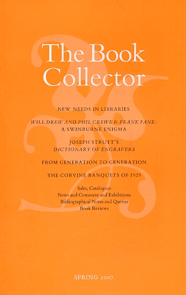 The Book Collector. Volume 56. No. 1. Spring 2007.