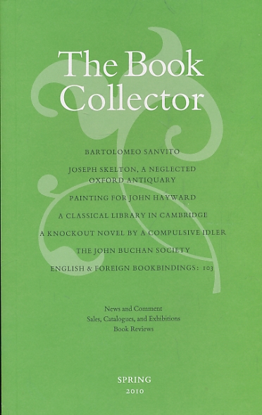 The Book Collector. Volume 59. No. 1. Spring 2010.