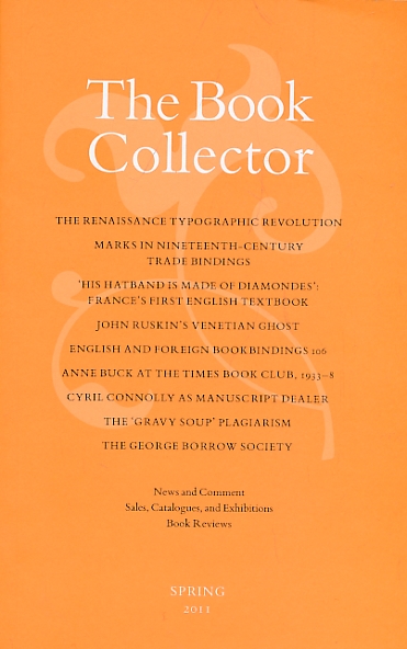 The Book Collector. Volume 60. 2011. Complete 4 volume set.