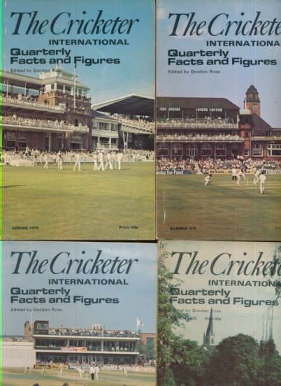 The Cricketer International. Quarterly Facts and Figures. Volume 4. 1976. 4 issue set.