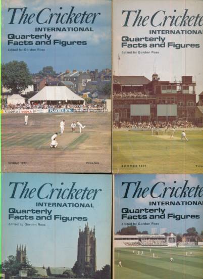 The Cricketer International. Quarterly Facts and Figures. Volume 5. 1977. 4 issue set.