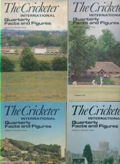 The Cricketer International. Quarterly Facts and Figures. Volume 9. 1981. 5 issue set.