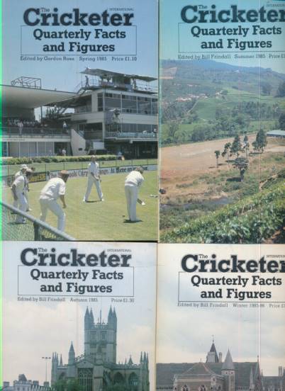 The Cricketer International. Quarterly Facts and Figures. Volume 13. 1985. 4 issue set.
