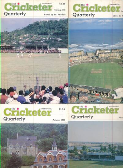 The Cricketer International Quarterly. Volume 14. 1986. 4 issue set.
