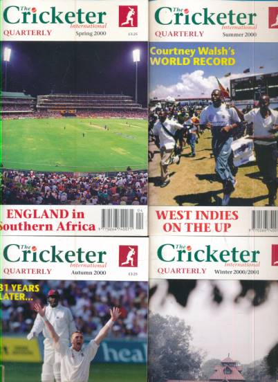 The Cricketer International Quarterly. Volume 28. 2000. 4 issue set.