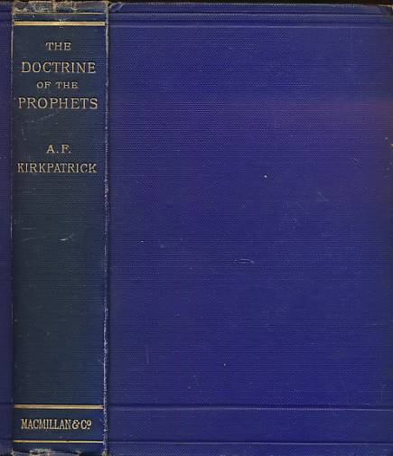 The Doctrine of the Prophets: The Warburtinian Lectures, 1886 - 1890.